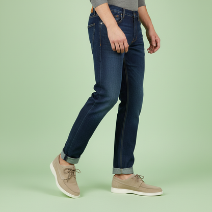 Men's Brown Penny Loafers | Stylish Suede Footwear