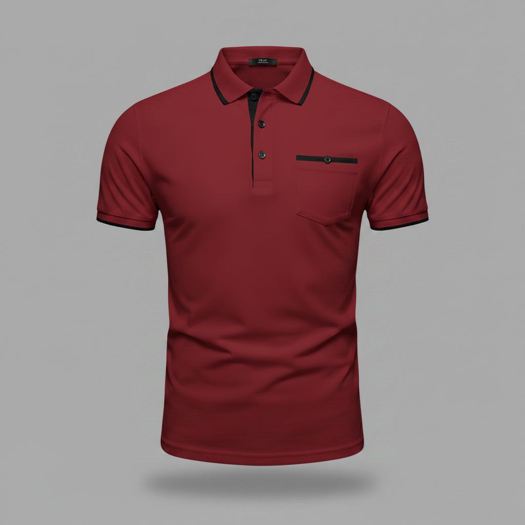 Elegant Men's Polo Shirt | Classic Fit Casual Wear