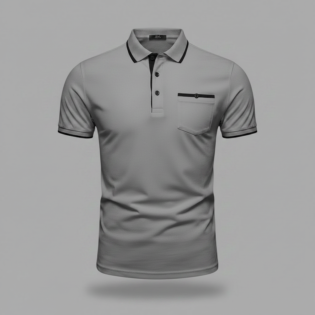 Elegant Men's Polo Shirt | Classic Fit Casual Wear