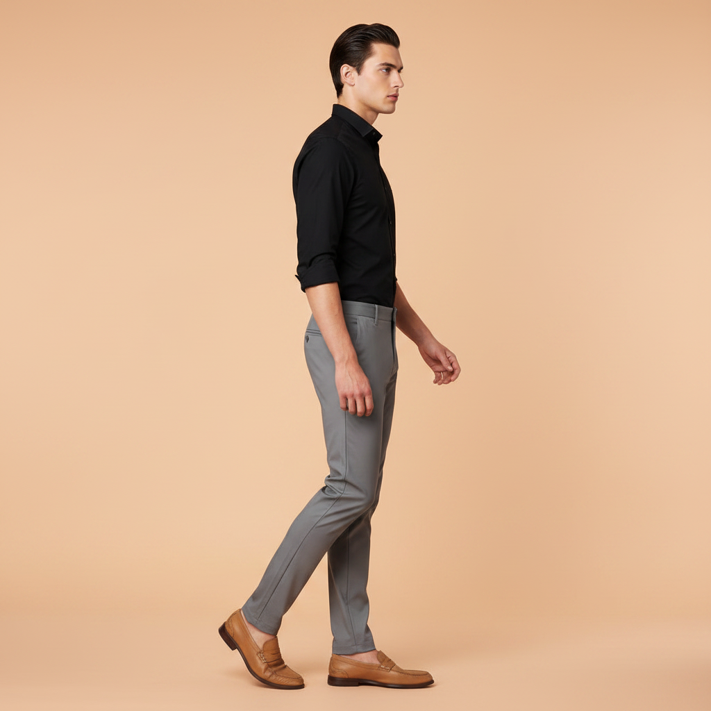 Saul | Men's Slim Fit Stretch Trousers